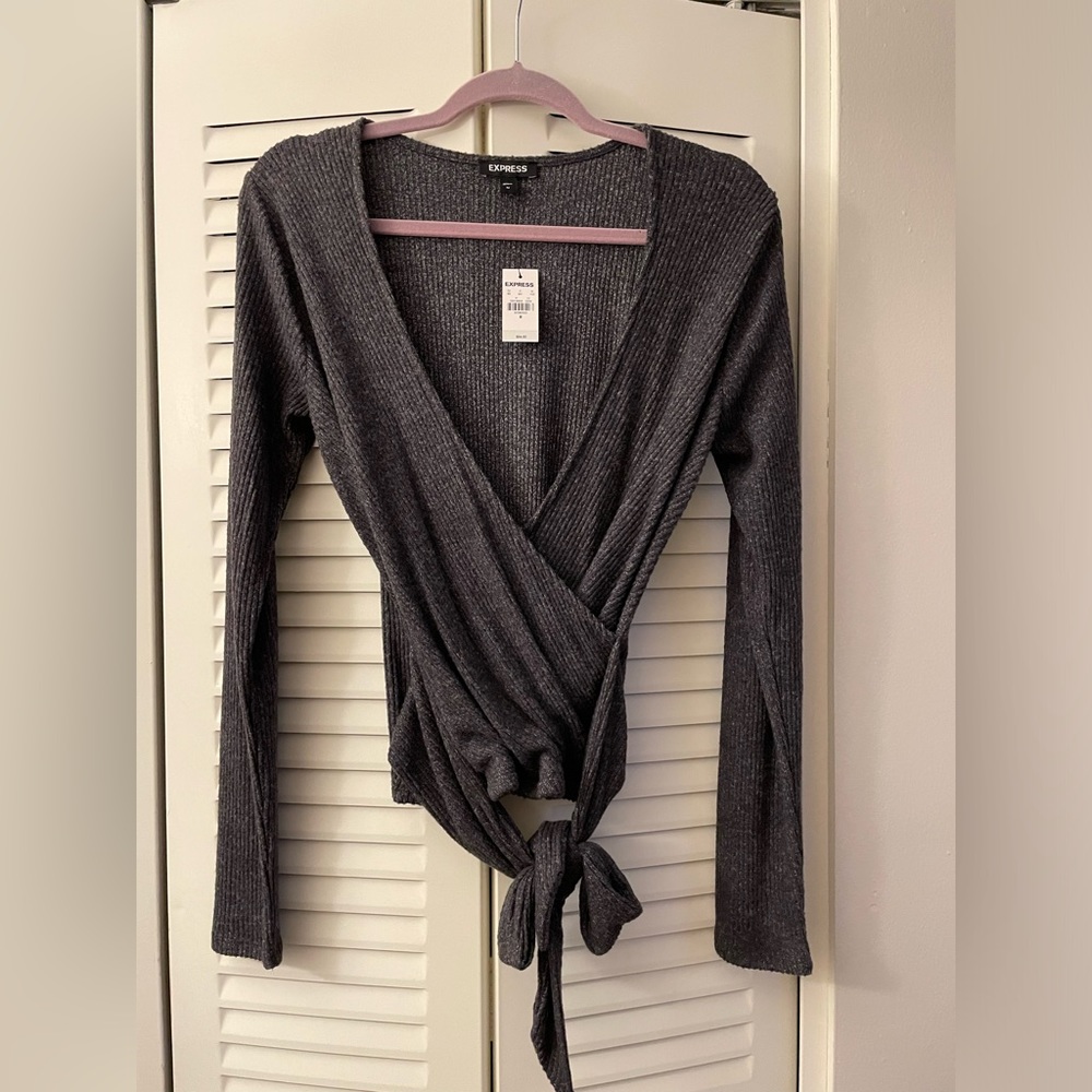 NWT wrap sweater